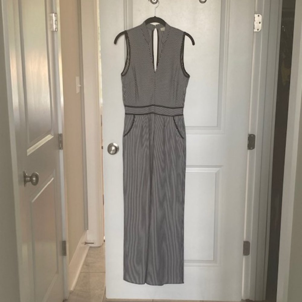 NEW Monteau Striped Jumpsuit with Pockets - Size Small